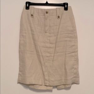 J. Crew linen pencil skirt